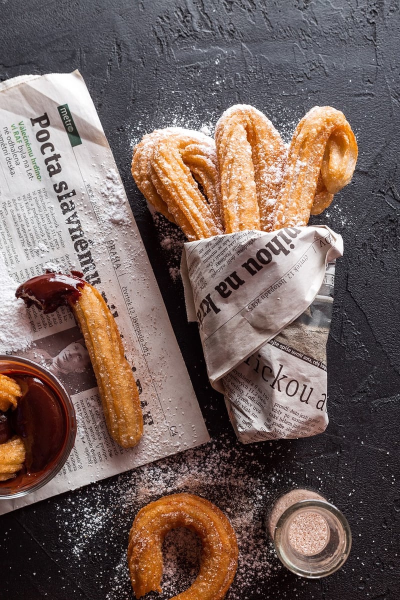 Churros with Chocolate Sauce